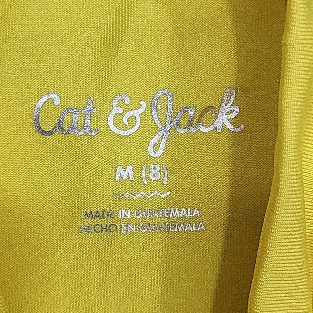 Boys' Solid Rash Guard Top - Cat & Jack Yellow Size Medium 8
